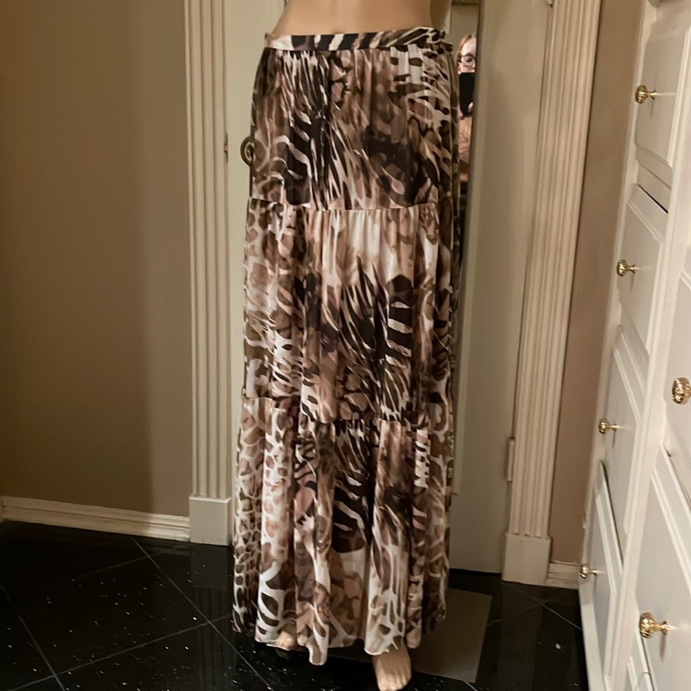 Sexy floaty animal print maxi skirt, Boston Proper